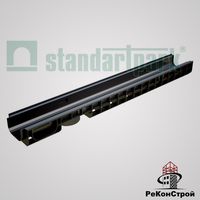 Лоток водоотводный PolyMax Basic пластиковый DN100, H80 в Орле
